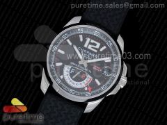Mille Miglia SS Real Power Reserve Black dial on Black Rubber Strap A2824