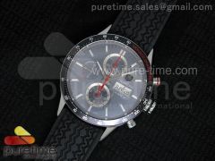 Carrera Calibre 16 Monaco V6F SS Gray Dial on Black Rubber Strap A7750