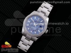 Sky-Dweller 326934 SS Noob 1:1 Best Edition Blue Dial on SS Bracelet A23J