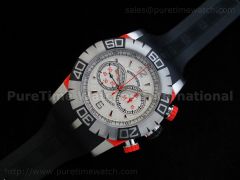 Chronoexcel 1:1 Ultimate Edition Red SS White/Red Dial on Black Rubber Strap