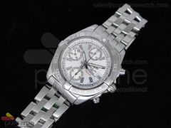 Chrono Galactic SS Silver Dial on Bracelet A7750