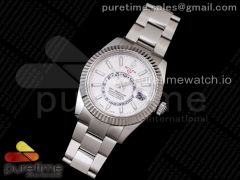 Skydweller SS TWF Best Edition White Dial on SS Bracelet A23J