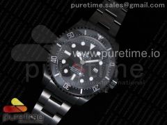 Pro Hunter Deepsea Double Red 116660 PVD All Black Black Dial on PVD Bracelet SA3135