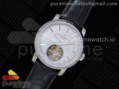 Traditionnelle Tourbillon SS OXF Best Edition Gray Dial on Black Leather Strap