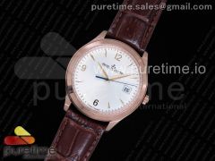 Master Control Date 1542520 RG ZF 1:1 Best Edition Silver Dial on Brown Leather Strap A899