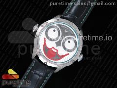 Konstantin Chaykin Joker SS Joker Dial Green Inner Bezel on Black Leather Strap NH35A
