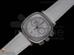 Ladies Complicated Watches 7071 SS Quartz White on White Strap