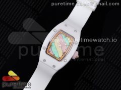 RM07-03 Candy Watch OXF Best Edition Colorful Dial on White Rubber Strap MIYOTA 6T51