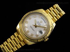 Day-Date II Yellow Gold White Numeral Dial A3156 Best Edition