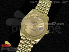 Day-Date II 228238 YG 1:1 Best Edition Yellow Gold Dial Roman Markers on YG Bracelet A3255