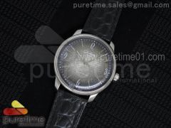 Senator Automatic SS Gray Dial on Black Leather Strap A3959