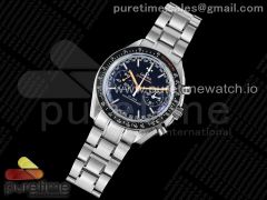 Speedmaster Racing Master SS Black/Orange Dial on SS Bracelet A7750