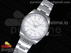 Oyster Perpetual 39mm 114300 ARF 1:1 Best Edition 904L SS Case and Bracelet White Dial SH3132