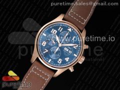 Pilot Chrono 377721 "Le Petit Prince" RG ZF 1:1 Best Edition on Brown Leather Strap A7750