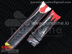 Black Crocodile Red Joker Tie-Strap for Konstantin Chaykin Joker