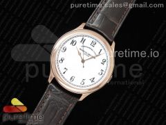 Historiques Chronomètre Royal 1907 RG GSF Best Edition White Dial on Brown Leather Strap MIYOTA 9015