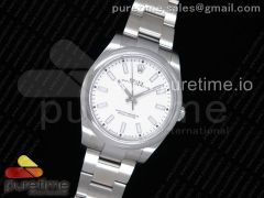 Oyster Perpetual 39mm 114300 GMF Best Edition White Dial on SS Bracelet SA3132