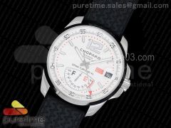 Mille Miglia SS Real Power Reserve White Dial on Black Rubber Strap A2824