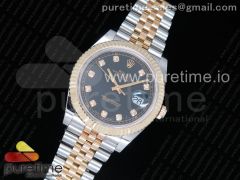 DateJust 41 126333 GMF Best Edition YG Wrapped Black Dial Diamonds Markers on SS/YG Jubilee Bracelet A2824