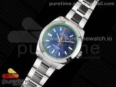 Milgauss 116400 GV 904L Steel ARF 1:1 Best Edition Blue Dial on Bracelet SH3131
