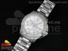 HydroConquest SS White Dial on SS Bracelet A7750