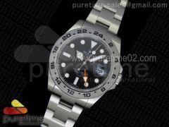 Explorer II 42mm 216570 1:1 Noob Best Edition Black Dial A3187 (Correct Hand Stack)