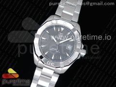 Aquaracer Calibre 5 SS 40.5mm OXF 1:1 Best Edition SS Bezel Gray Dial on SS Bracelet SW200