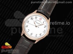 Historiques Chronomètre Royal 1907 RG GSF Best Edition White Dial "Red 12" on Brown Leather Strap MIYOTA 9015