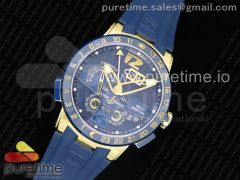 Executive El Toro YG TWA 1:1 Best Edition Blue Dial on Blue Rubber Strap Asian UN-32