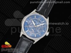 FiftySix Day-Date SS OXF Best Edition Blue Dial on Black Leather Strap A23J
