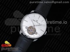 Girard-Perregaux 1966 Tourbillon SS White Dial on Black Leather Strap