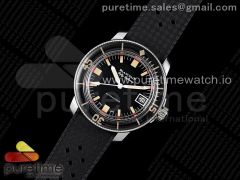 Fifty Fathoms 5008B Barakuda SS 1:1 ZF Best Edition Black Dial on Black Rubber Strap A1151