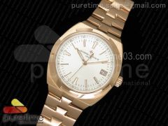 Overseas Automatic RG White Dial on RG Bracelet A5100