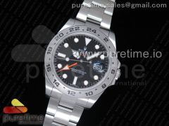 Explorer II 42mm 216570 JF 1:1 Best Edition Black Dial on SS Bracelet A2836 V3