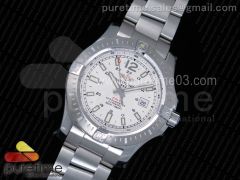 Colt Automatic 44mm SS GF 1:1 Best Edition White Textured Dial on SS Bracelet A2824