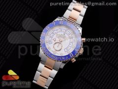 YachtMaster II 116681 SS/RG Blue Ceramic VRF 1:1 Best Edition on SS/RG Bracelet A7750
