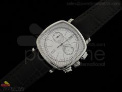 Ladies Complicated Watches 7071 SS Quartz White on Black Strap