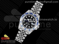 GMT-Master II White/Blue Diamonds Bezel 904L Steel GMF Best Edition SA3285 CHS V3