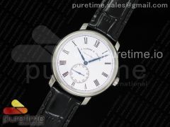 Classic Regulator SS MK Best Edition White Dial Roman Markers on Black Leather Strap A23J