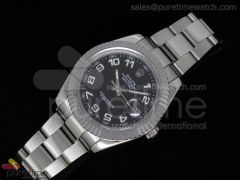DateJust II SS Black Numeral Dial Oyster A2836