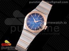 Constellation 38mm SS/RG VSF 1:1 Best Edition Blue Textured Dial on SS/RG Bracelet A8500 Super Clone