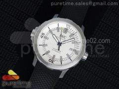 Aquatimer Automatic SS IW329003 Whtie Dial on Black Rubber Strap A2824
