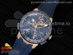 Executive El Toro RG TWA 1:1 Best Edition Blue Dial on Blue Rubber Strap Asian UN-32