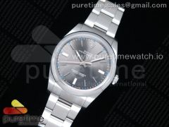 Oyster Perpetual 39mm 114300 UBF Best Edition Gray Dial on SS Bracelet A2824