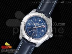 Colt II Automatic SS Blue Textured Dial on Blue Leather Strap A2824
