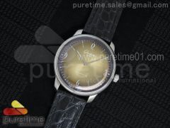 Senator Automatic SS Gold Dial on Black Leather Strap A3959
