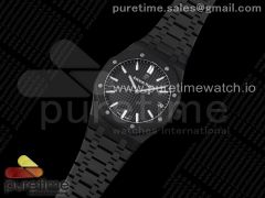 Royal Oak 41mm 15500 DLC ZF 1:1 Best Edition Black Textured Dial on SS Bracelet A4302 V2(Free Box)